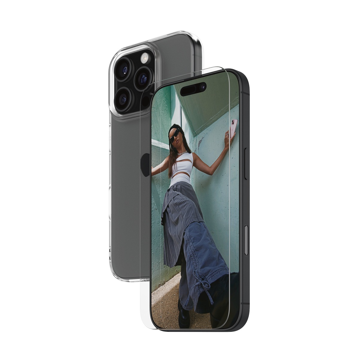 SAFE by PanzerGlass Displayschutzglas »2-in-1 Protection Bundle, Glass, Lens Protector«, für Apple iPhone 16 Pro, Displayschutzfolie, Schutzfolie, Bildschirmschutz, kratz- & stoßfest
