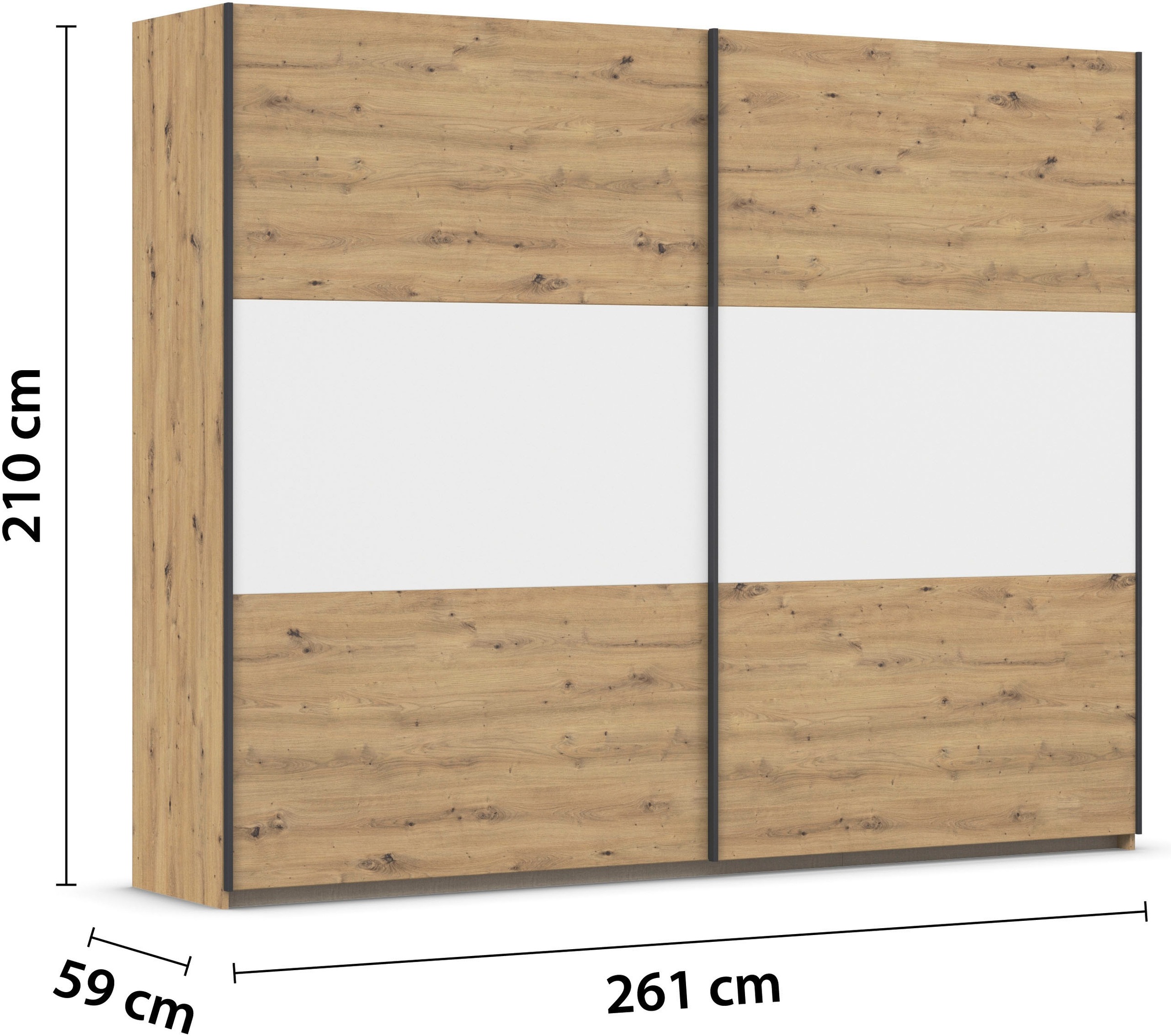 rauch Schwebetürenschrank »Kleiderschrank Schrank Garderobe Garderobenschrank Wäscheschrank NEO«, (in 3 verschiedenen Ausstattungen BASIC/CLASSIC/PREMIUM), mit großzügigem Stauraum und vielfältigen Farbkombinationen