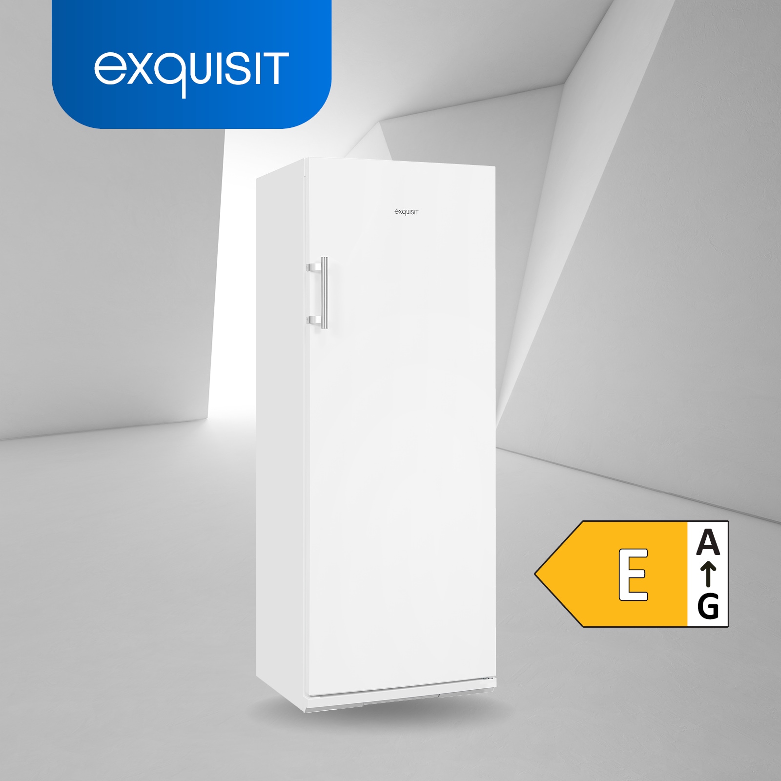 exquisit Gefrierschrank »GS27-H-280E weiss«, 163 cm hoch, 60 cm breit, Türanschlag wechselbar