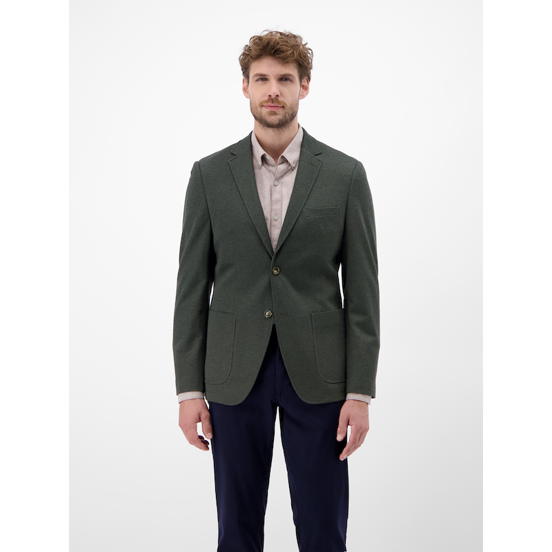 LERROS Jerseysakko »Sakko mit Hahnentrittmuster« NORDIC OLIVE 52 52 MODERN FIT (schmale Passform)
