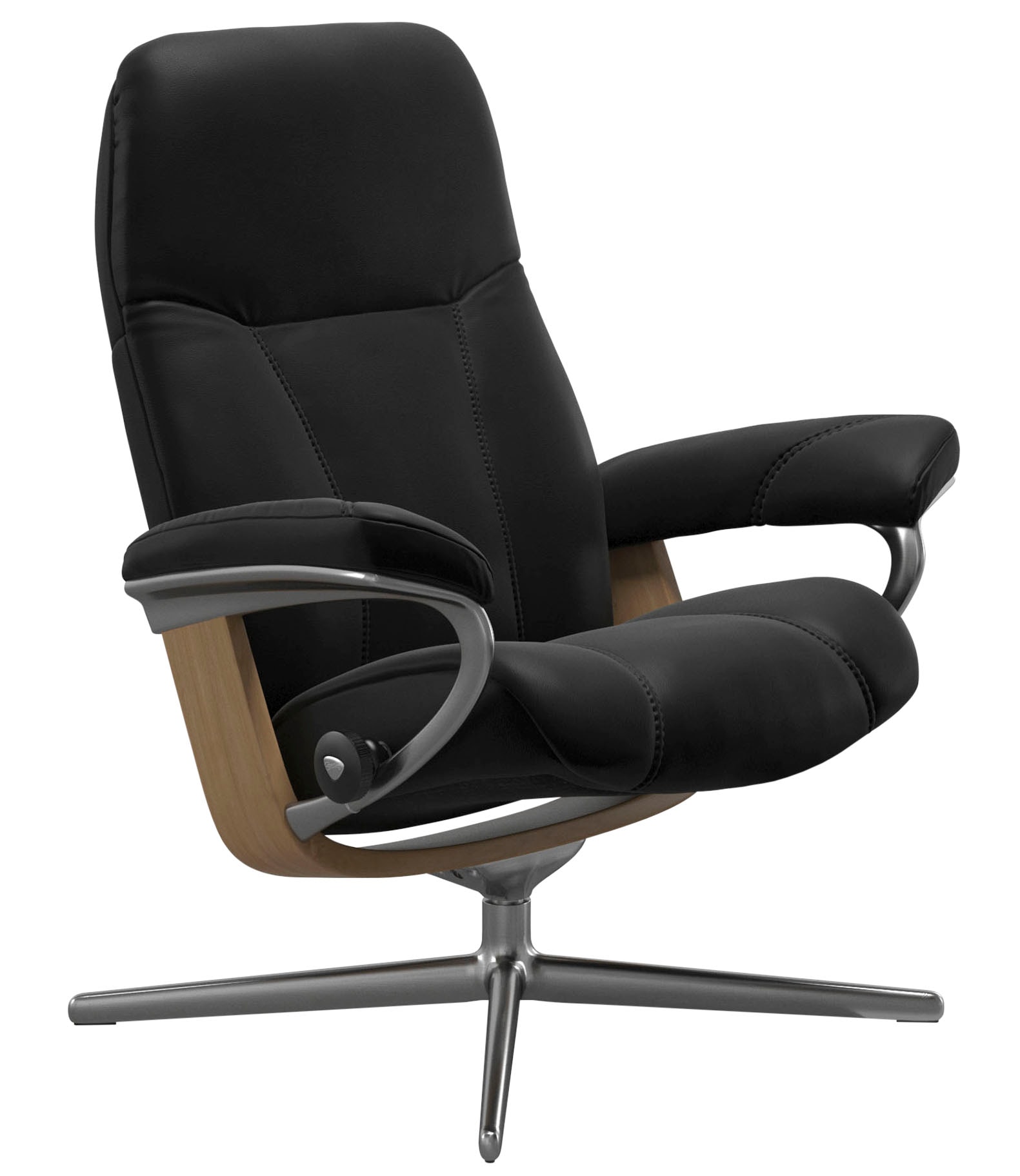 Stressless® Relaxsessel »Consul«, mit Cross Base, Größe S, M & L, Holzakzent Eiche