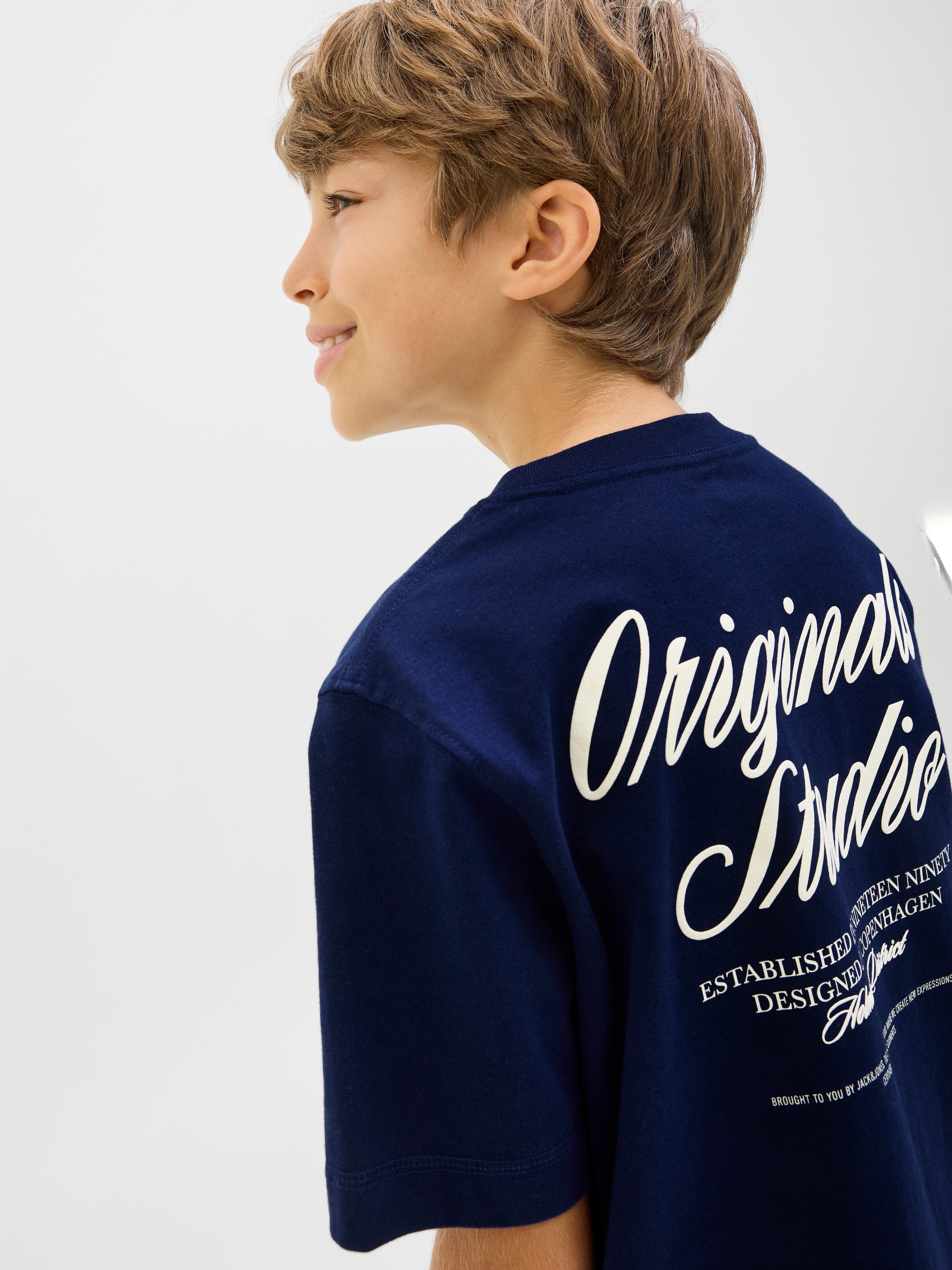 Jack & Jones Junior T-Shirt »JORNORREBRO TYPO TEE SS CREW NECK SN JNR«