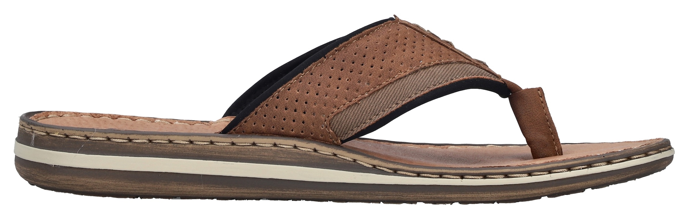 Rieker Zehentrenner  Sommerschuh, Strandschuh mit weicher Leder-Innensohle