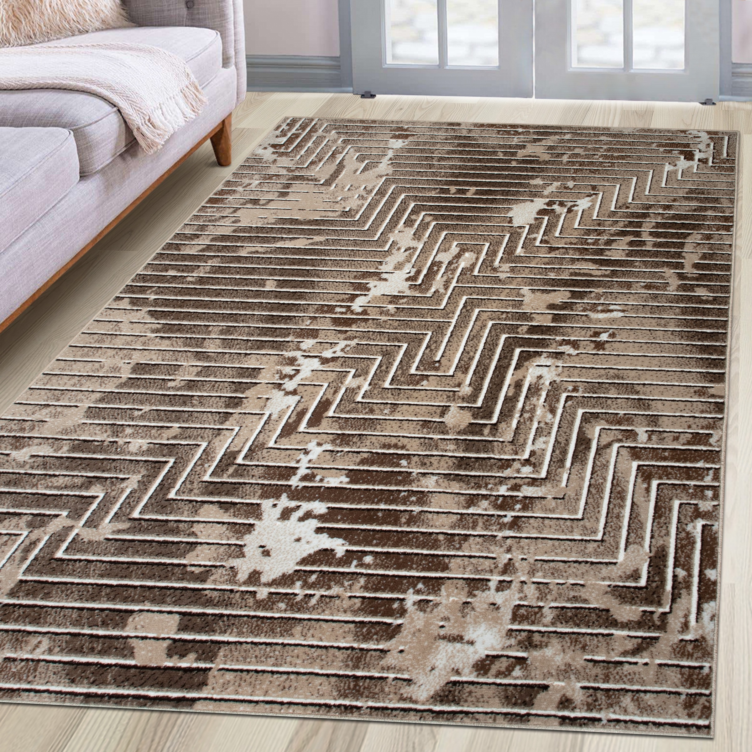 my home Teppich »Leiga, 3D-Effekt, leichter Glanz, Scandi-Look«, rechteckig günstig online kaufen