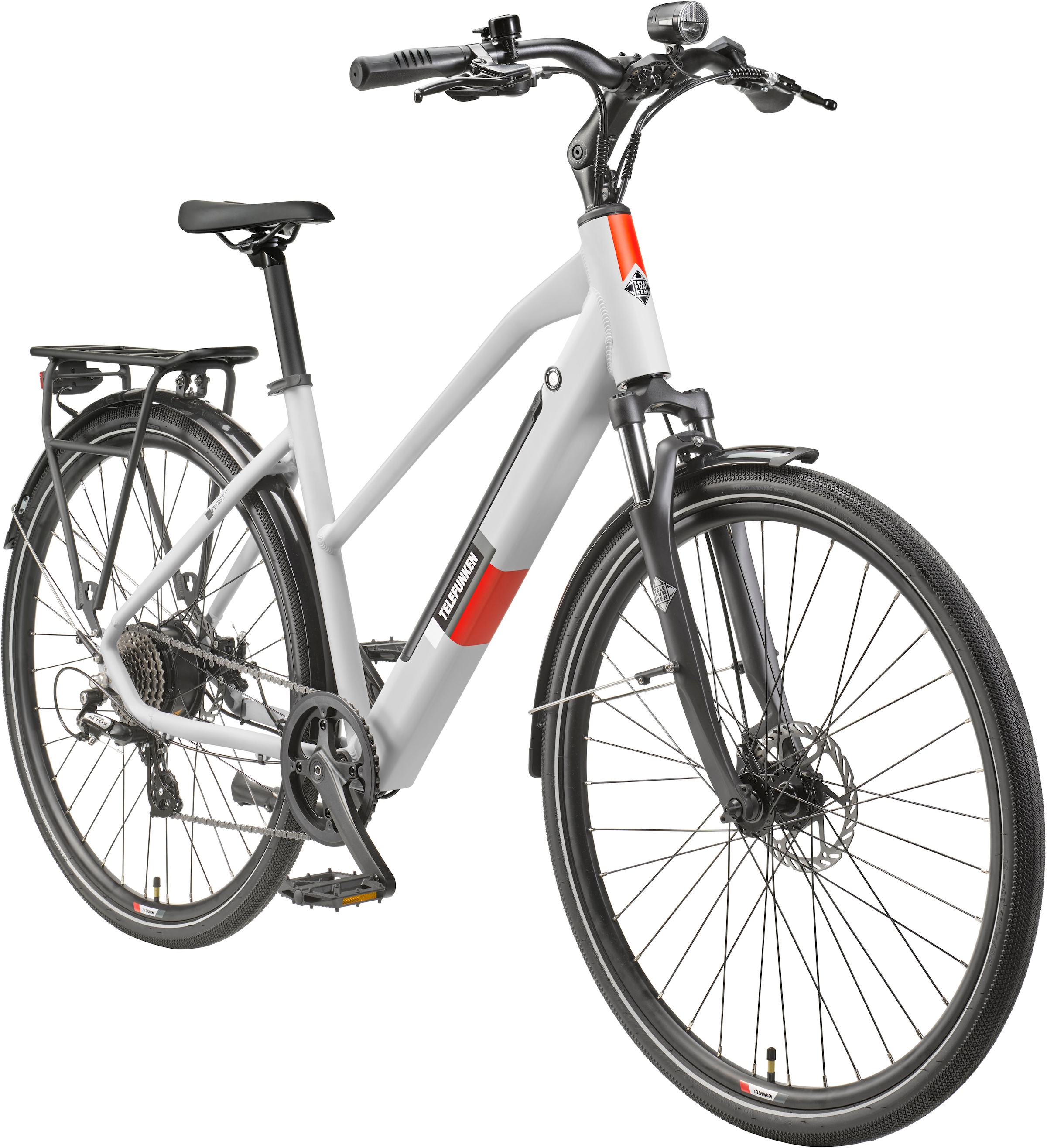 Telefunken E-Bike »E-Trekking Expedition XT490 Damen«, 8 Gang, Shimano, Altus, Heckmotor 250 W, Pedelec, Elektrofahrrad, Damen, innerhalb StVZO, 28 Zoll