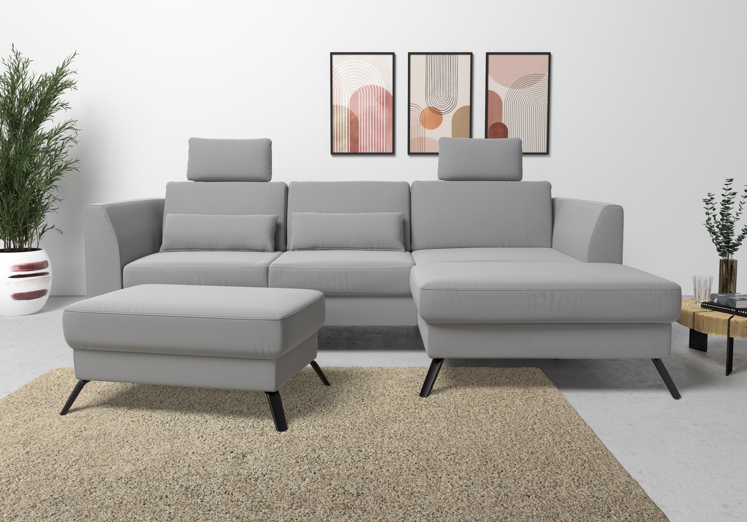 sit&more Ecksofa »Olsen L-Form« inklusive Sitztiefenverstellung, wahlweise günstig online kaufen