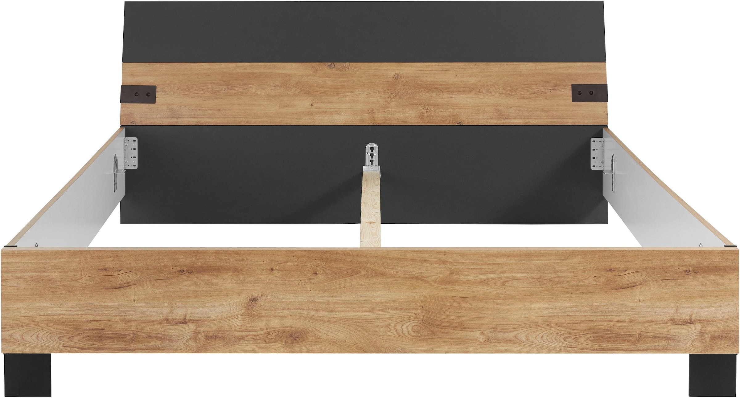 Wimex Futonbett »Malmö, Bett Made in Germany«, im beliebten Industrial look, 3 Breiten zur Auswahl