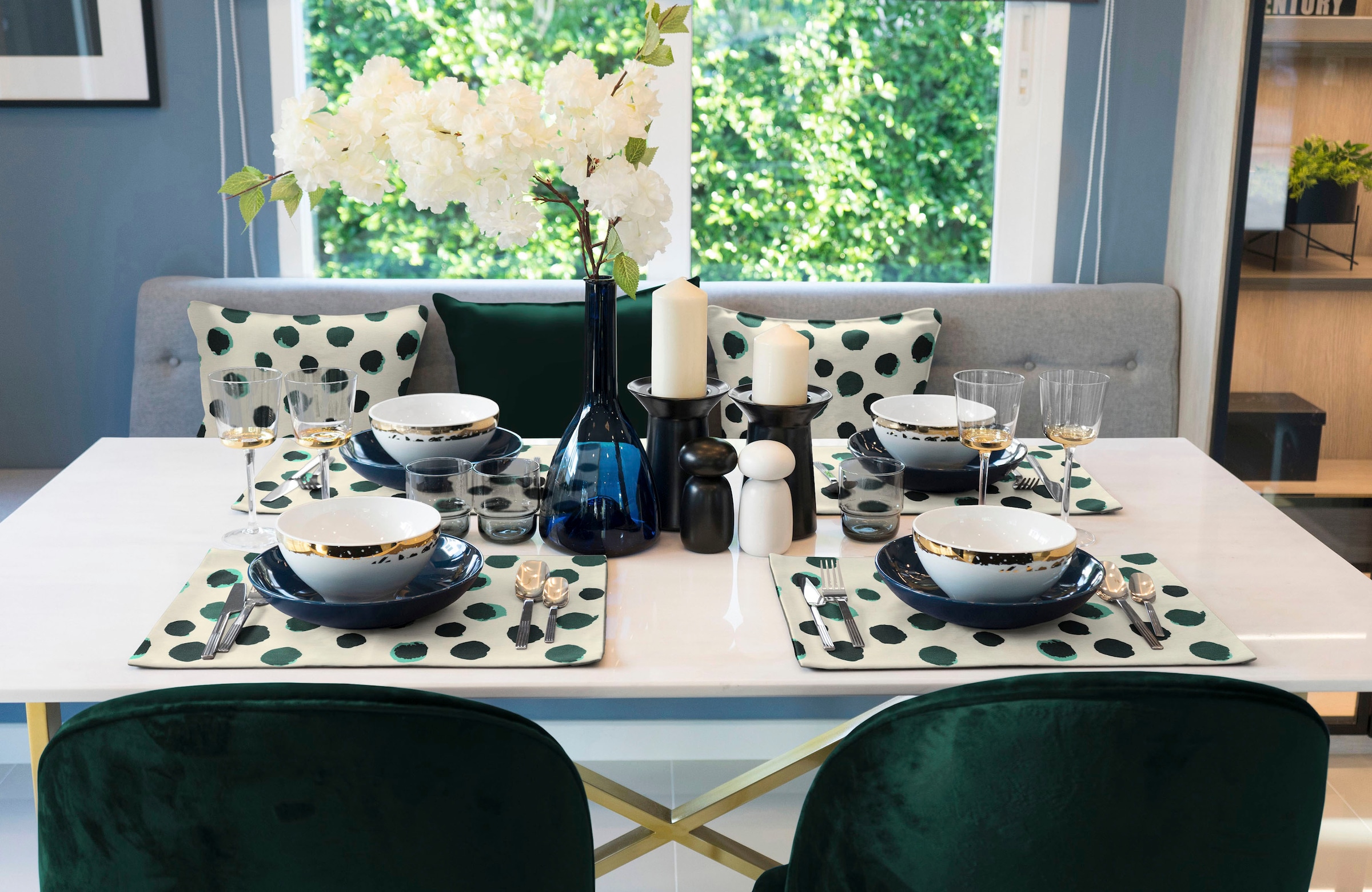 Adam Platzset »Dots«, (2 St.), GOTS organic,zertifiziert durch CERES 0242,Made in Germany