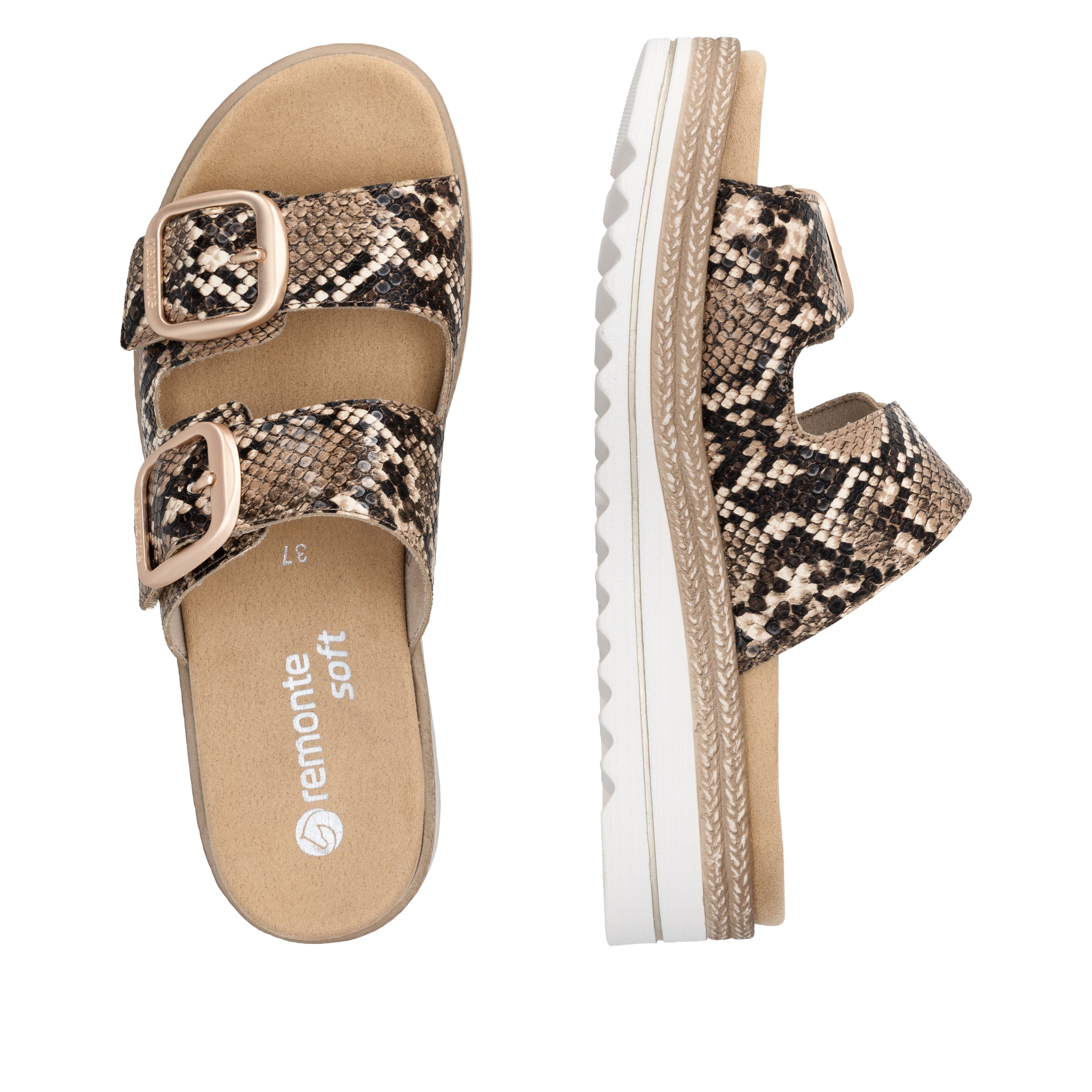 Remonte Pantolette  Sommerschuh, Hausschuh, Klettschuh mit Lite´n Soft-Ausstattung