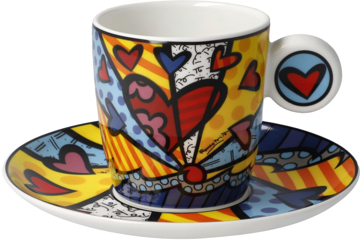 Goebel Espressotasse »Britto«, Pop Art, Fine Bone China, Romero Britto - A günstig online kaufen