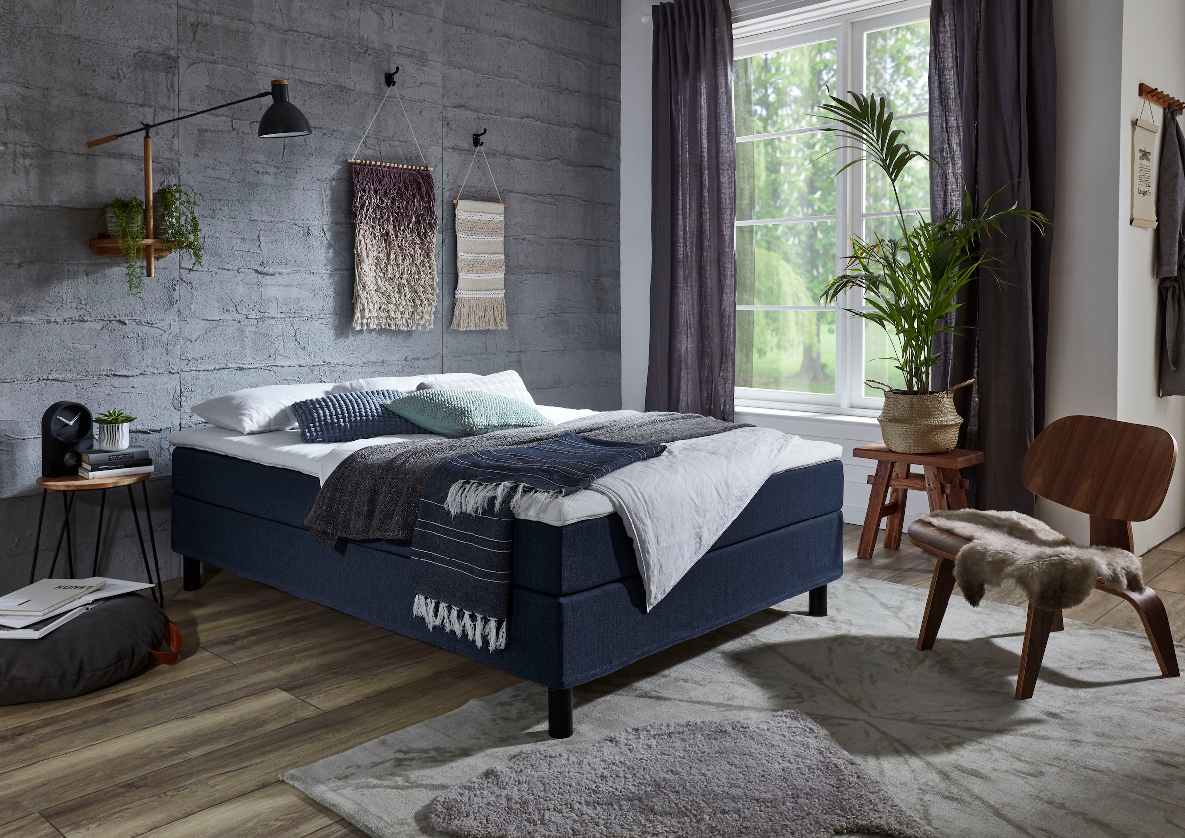 Bild von ATLANTIC home collection Boxbett »Happy«, ohne Kopfteil, mit Topper, wahlweise mit oder ohne Bettwaren