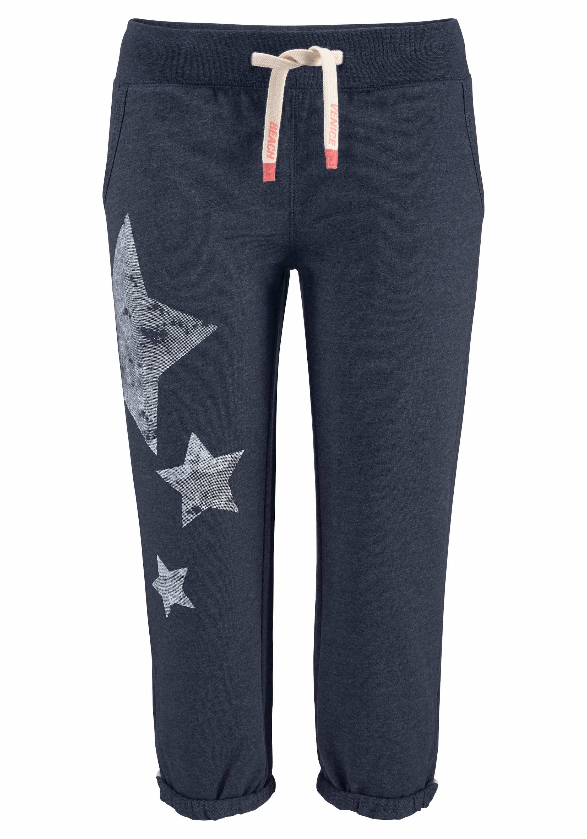 Venice Beach Sweathose, mit Sternenprint und Taschen, Freizeithose, Relaxhose