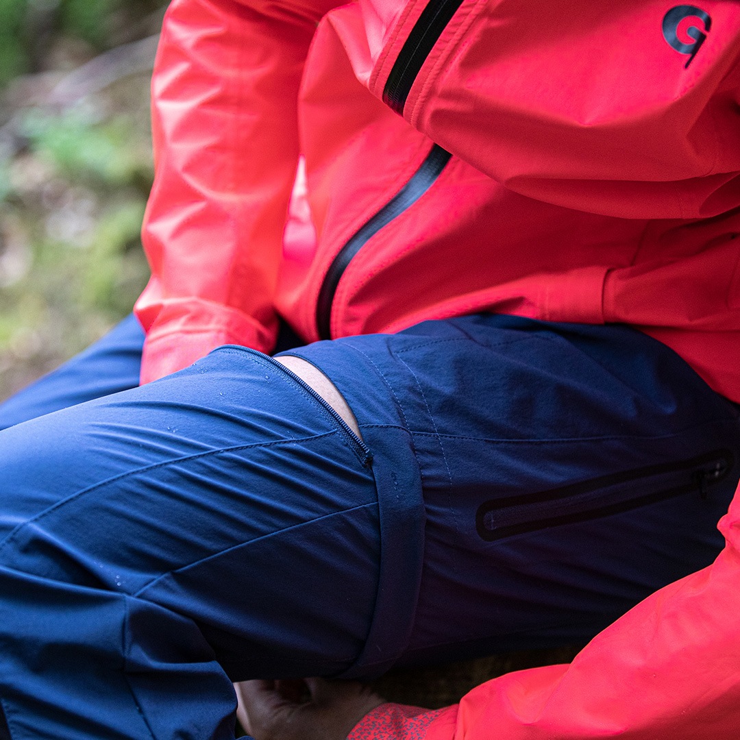 GONSO Fahrradhose »Rombon« MTB-Pants mit Zipp-Off-Funktion dunkelblau 3XL - Normalgrößen Normalgrößen 3XL Körpernahe Passform