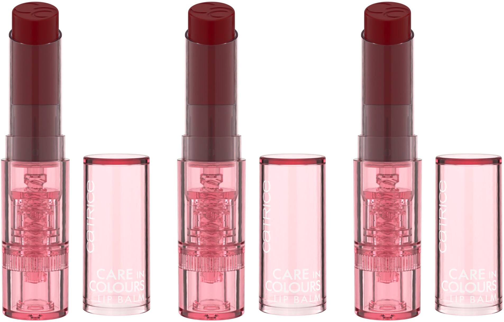 Lippenbalsam »Care In Colours Lip Balm«, (Set, 3 tlg.)