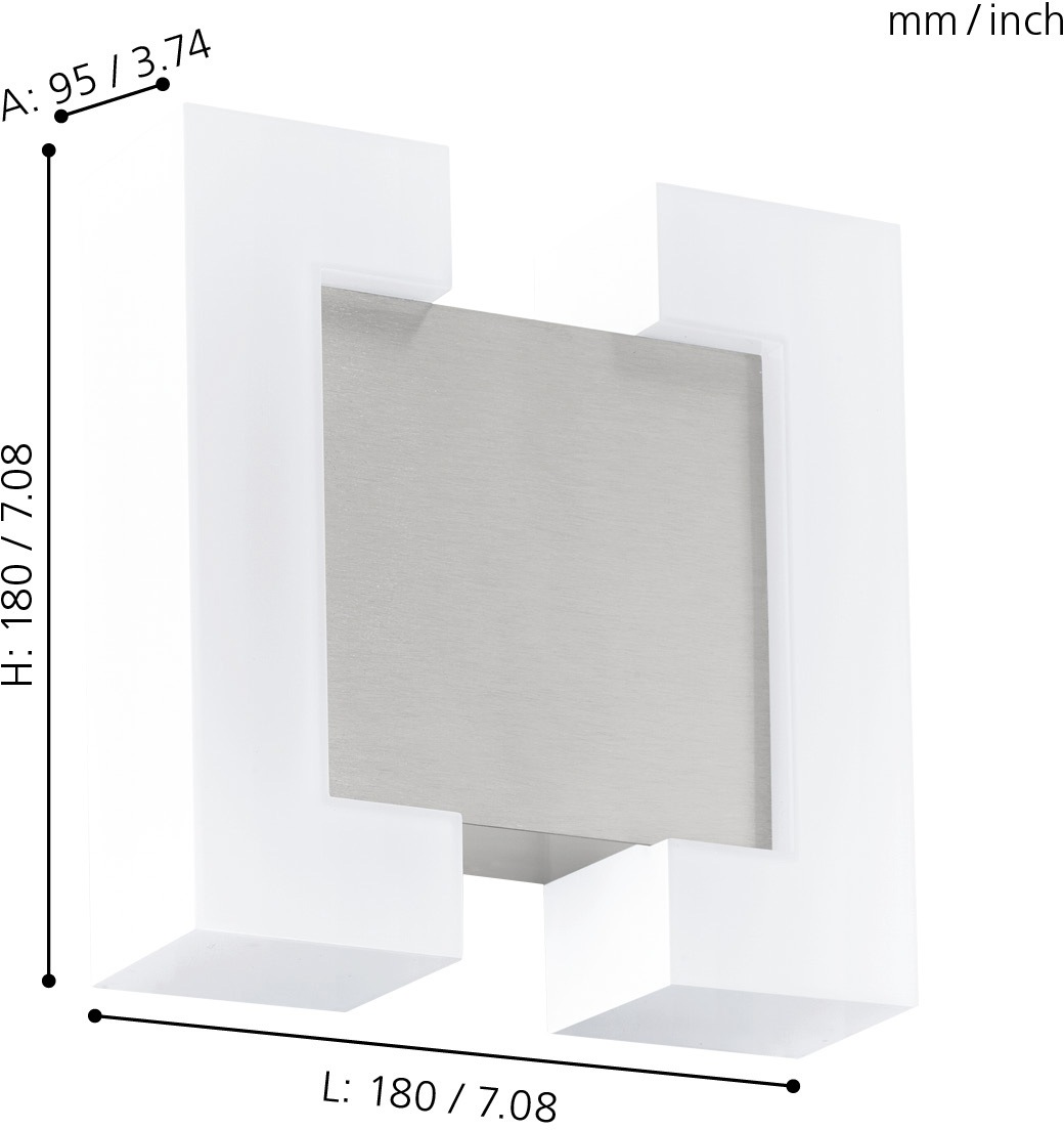 EGLO LED Außen-Wandleuchte »SITIA«, 2 flammig, Leuchtmittel LED-Board   LED günstig online kaufen