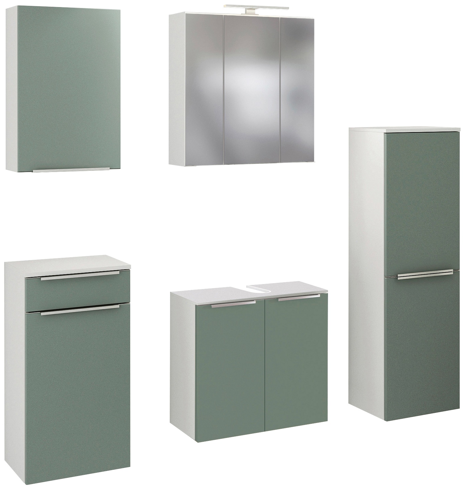 welltime Badmöbel-Set »Matera«, (5 St.), mit Softclose-Funktion günstig online kaufen