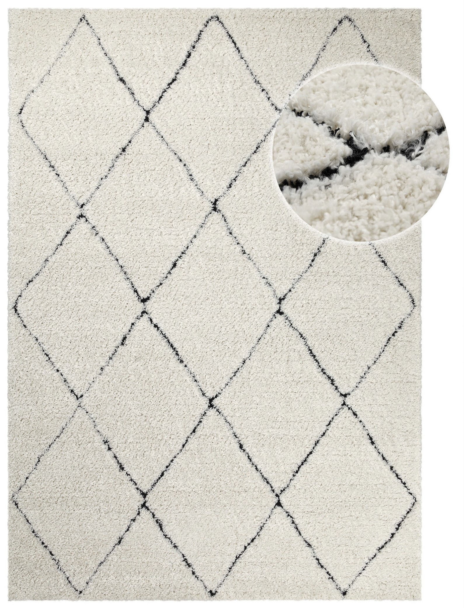 my home Hochflor-Teppich »Aveline, auch als Läufer erhältlich«, rechteckig, günstig online kaufen