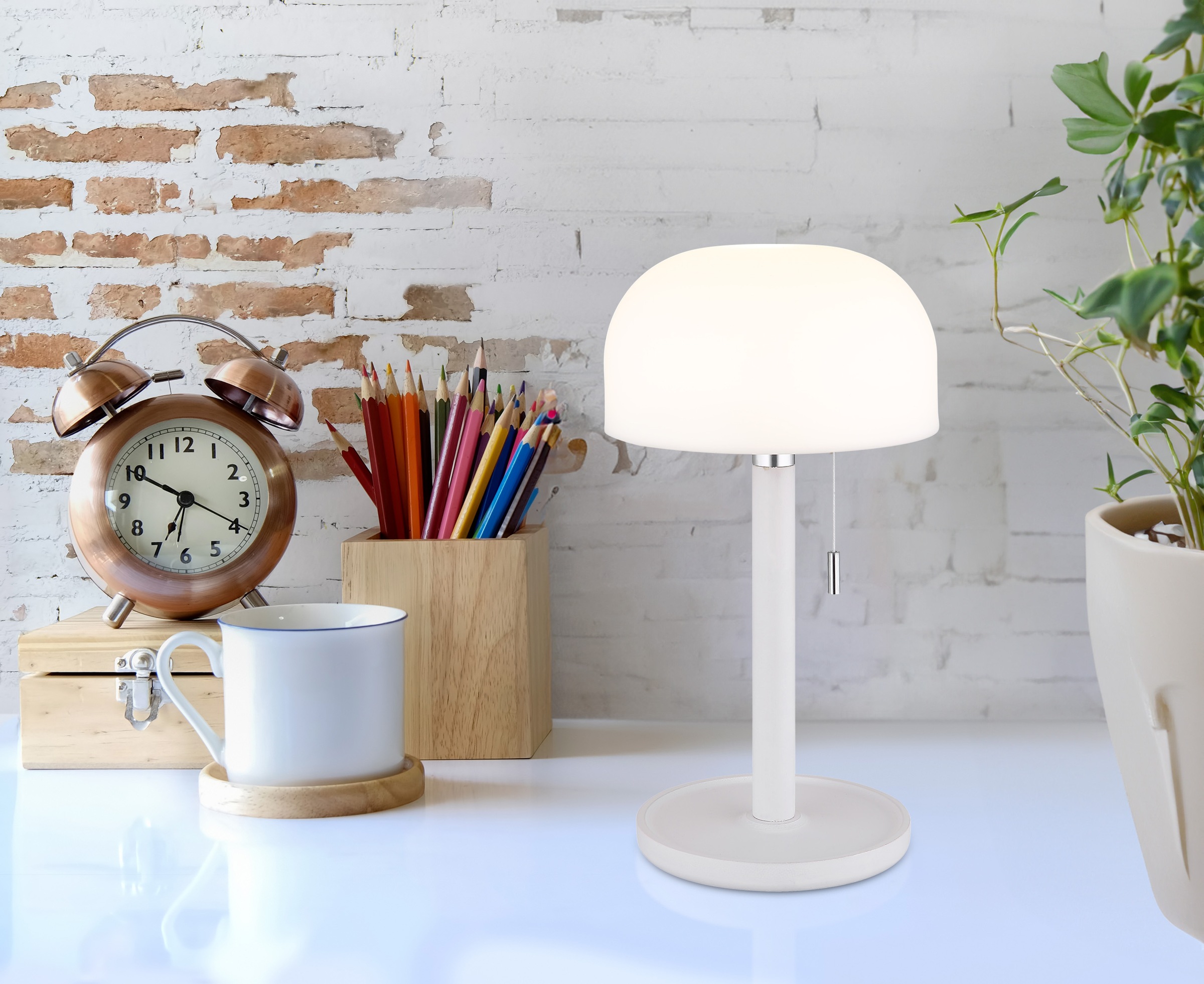 GLOBO LIGHTING LED Tischleuchte »NORMAN«, LED fest integriert, CCT-Funktion günstig online kaufen