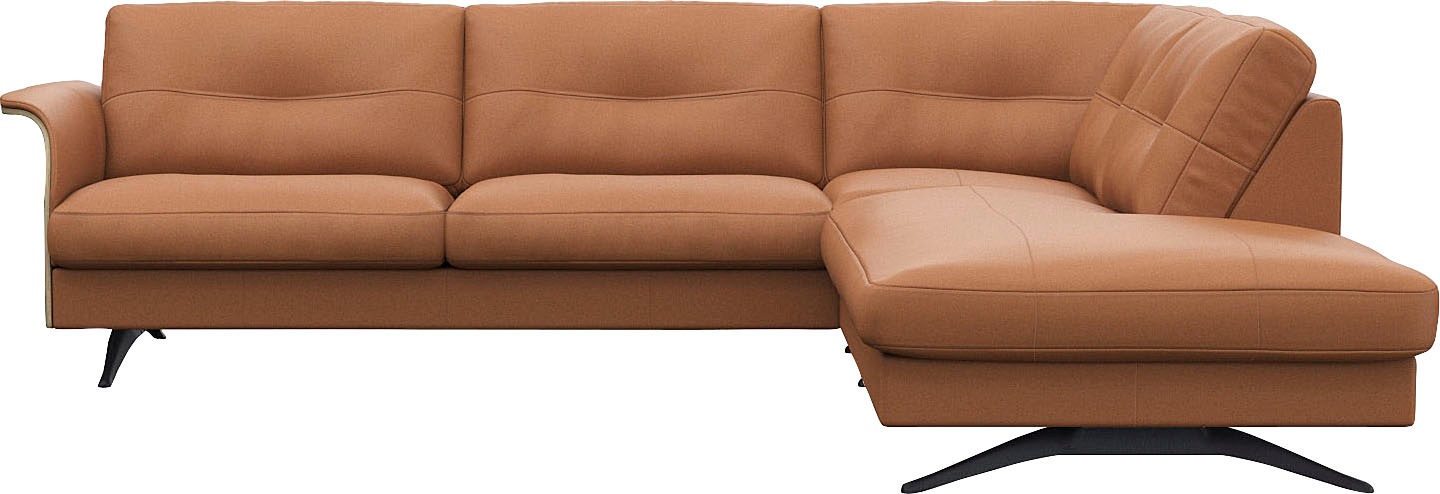 FLEXLUX Ecksofa »Glow, super bequem durch hochwertigem Sitzaufbau mit Feder günstig online kaufen