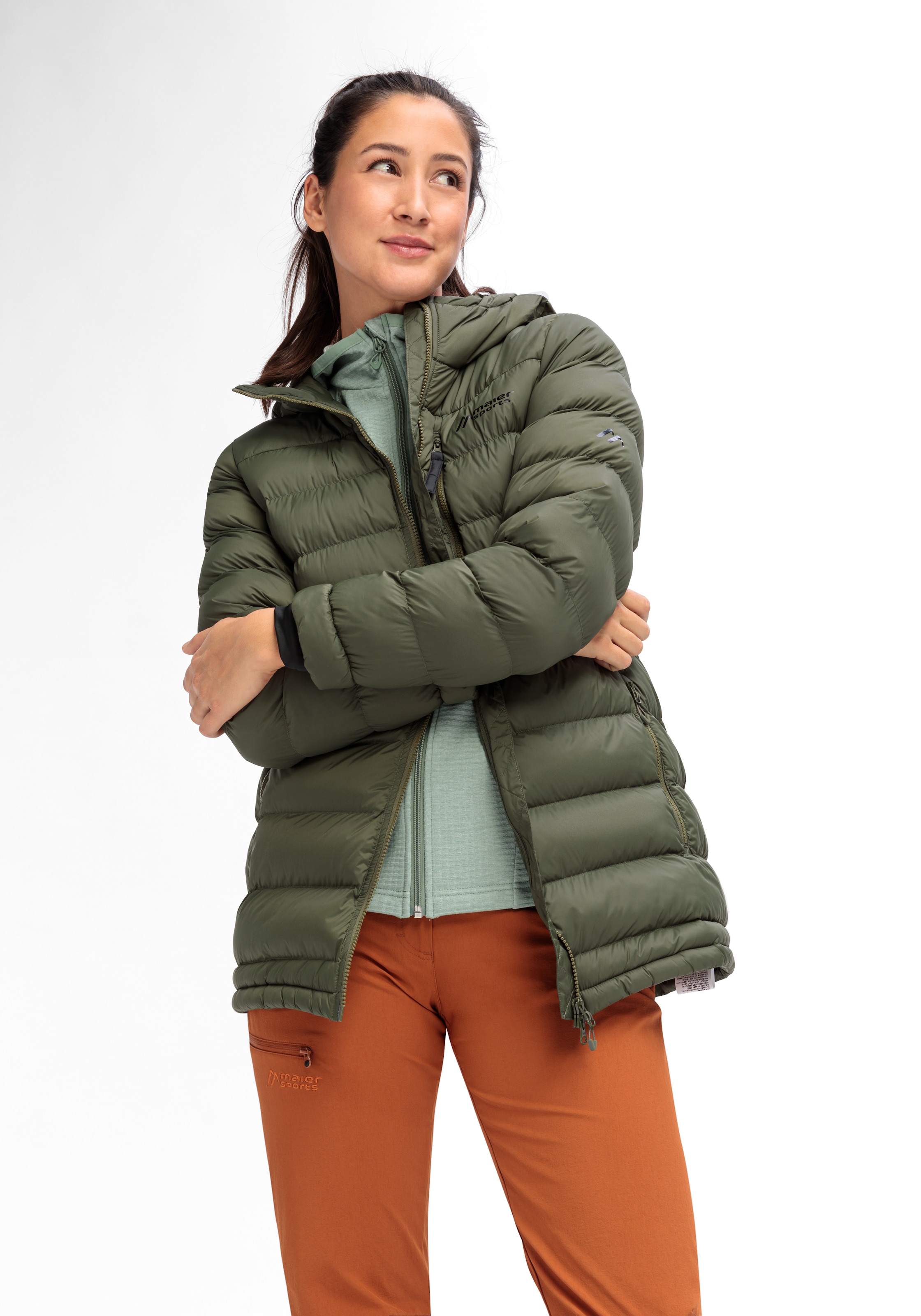 Maier Sports Funktionsmantel »Lomnica Coat W«, Damen Mantel, leichtes Primaloft Material, 3 RV-Taschen und Kapuze