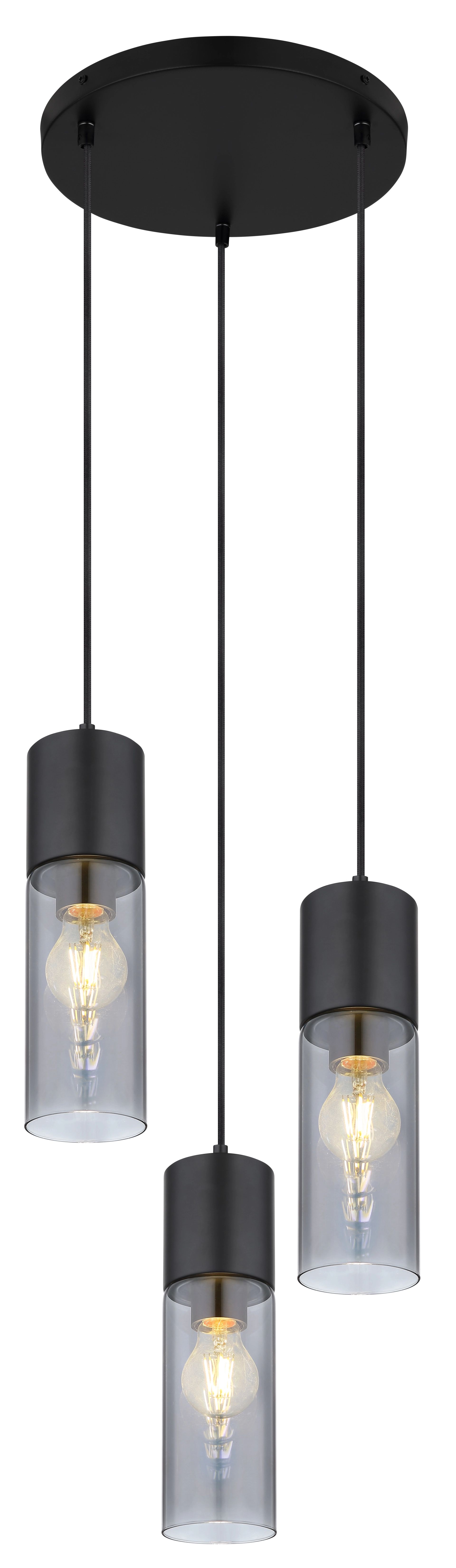 GLOBO LIGHTING Pendelleuchte »ANNIKA« E27 1 Stk. Höhe kürzbar, Glas, Essber günstig online kaufen