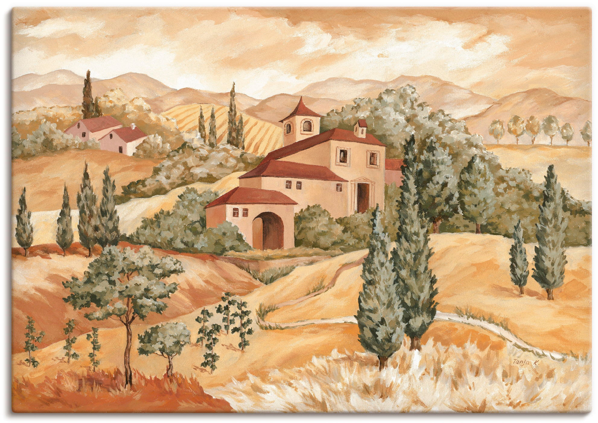 Artland Wandbild »Landschaft IV« Europa 1 Stk. tlg. als Alubild, Outdoorbil günstig online kaufen