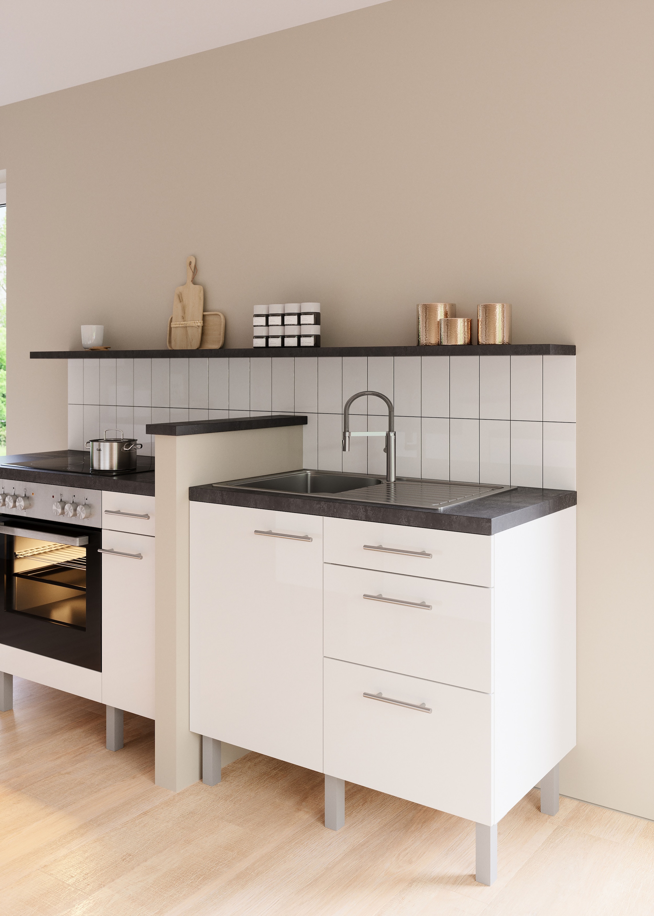 OPTIFIT Pantryküche »Lilly«, Breite 100 cm