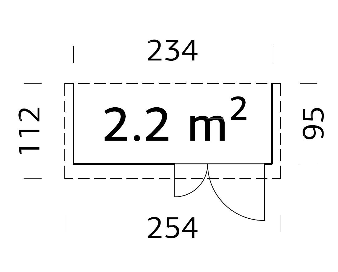 Palmako Gerätehaus »Leif«, grau