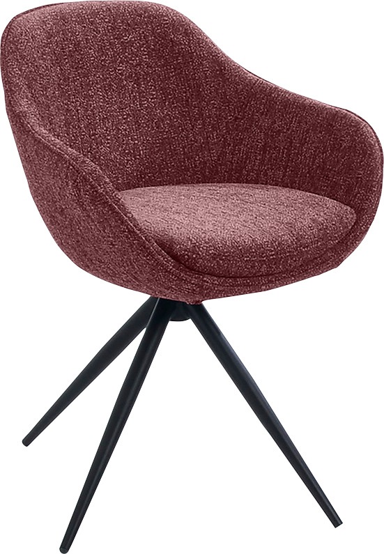 K+W Komfort & Wohnen Drehstuhl »ZOOM« () 4-Fuß Drehstuhl mit Gestell aus Me günstig online kaufen