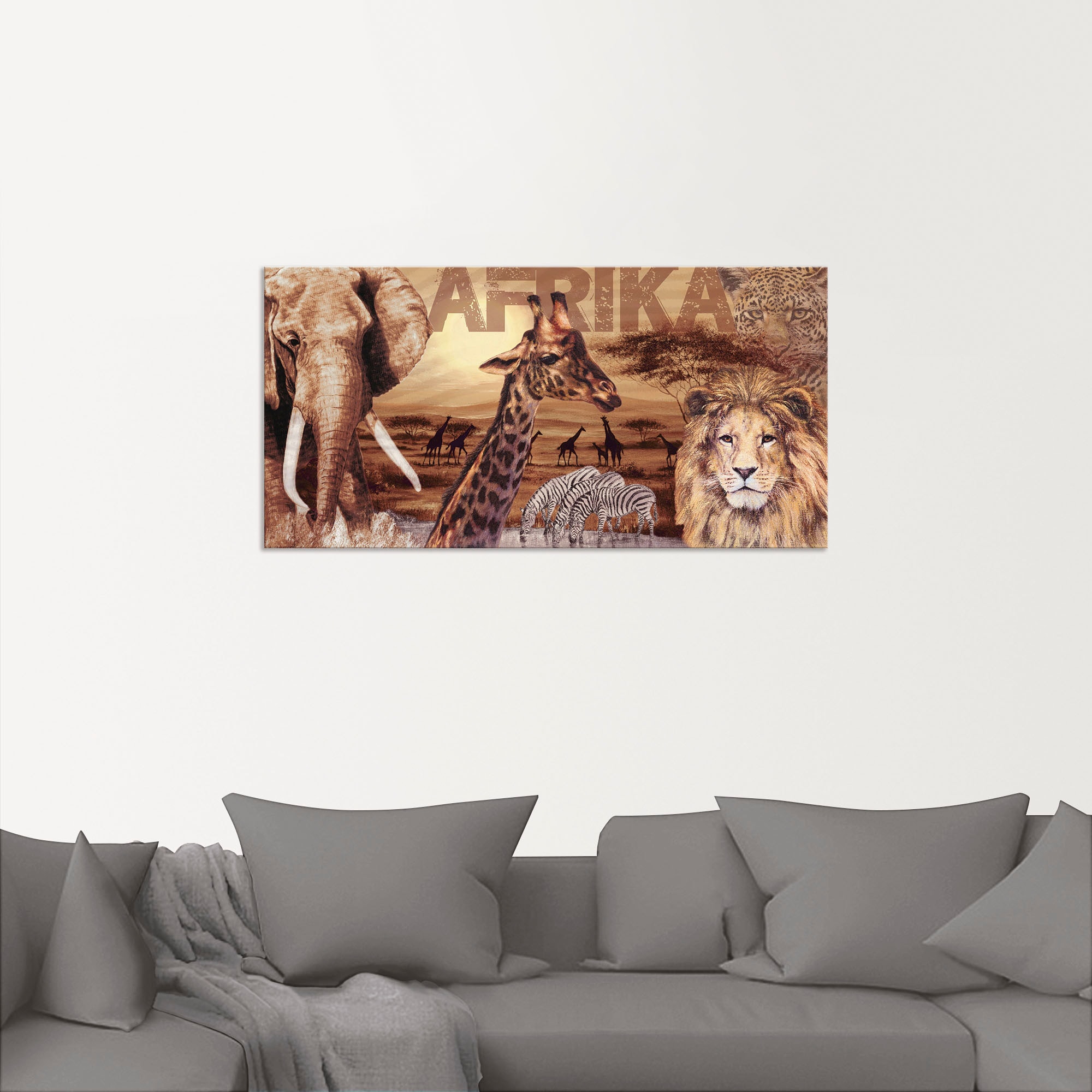 Artland Wandbild »Afrika« Wildtiere 1 Stk. tlg. als Alubild, Leinwandbild, Poster in verschied. Größen