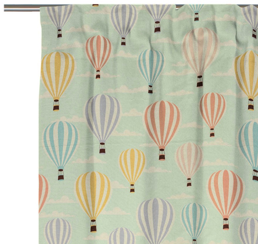 Adam Vorhang »Balloons« Multifunktionsband 1 Stk. tlg. aus 100% Bio-Baumwol günstig online kaufen