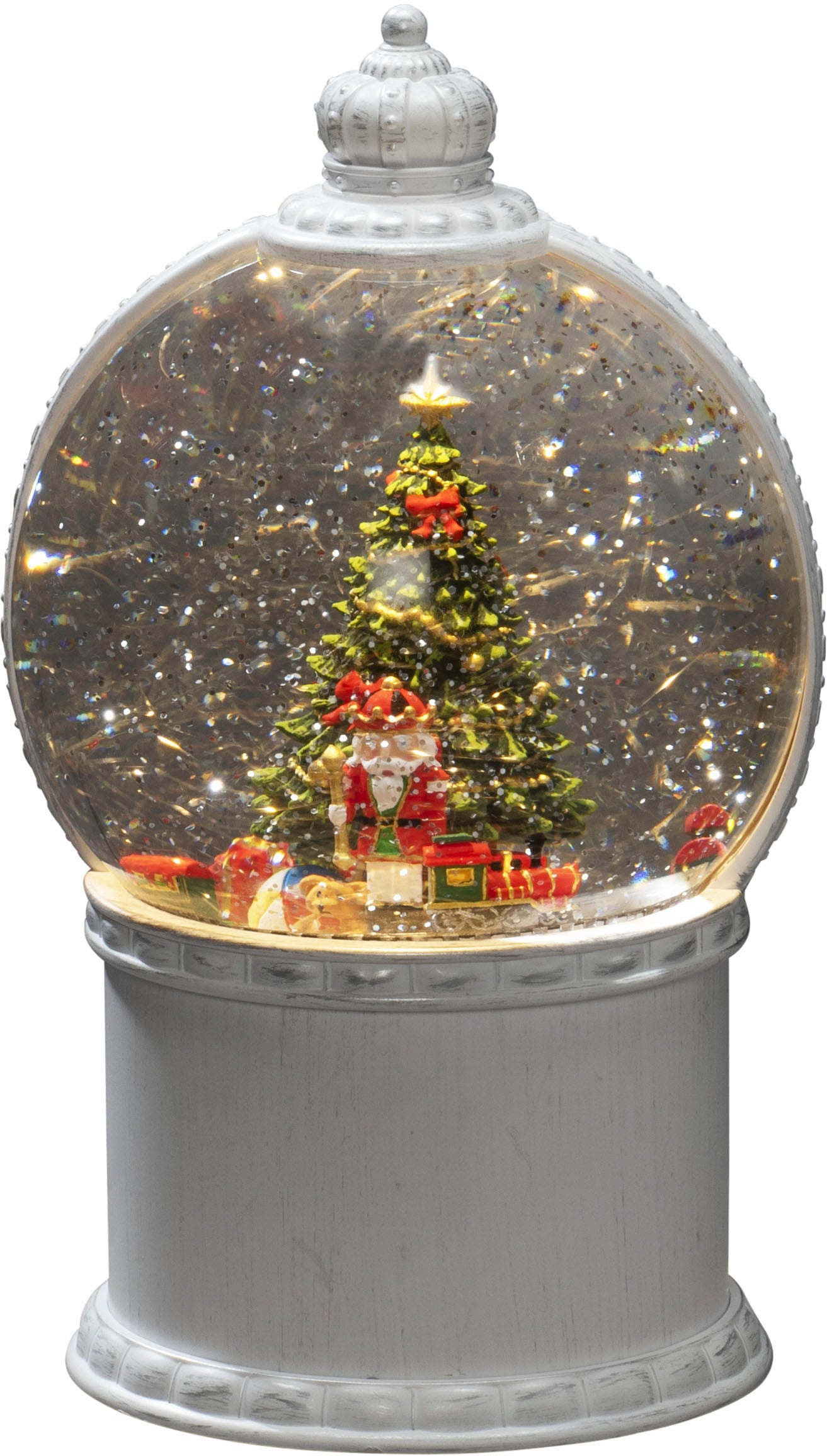 LED Kugelleuchte »LED Kugellaterne, "Weihnachtsszenerie", weiß, 1 warm weiße Diode«, 1...