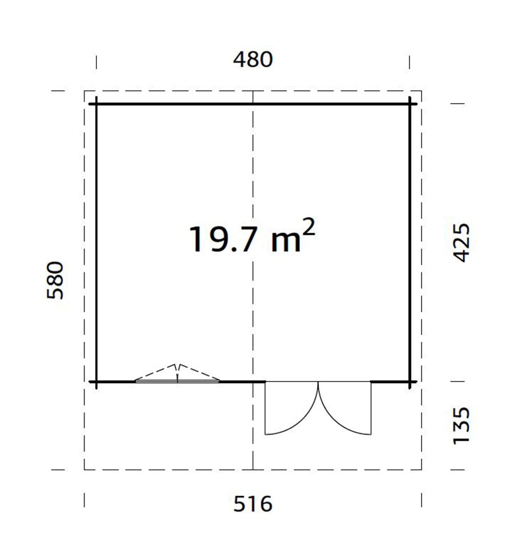 Palmako Gartenhaus »Britta« verschiedene Farben