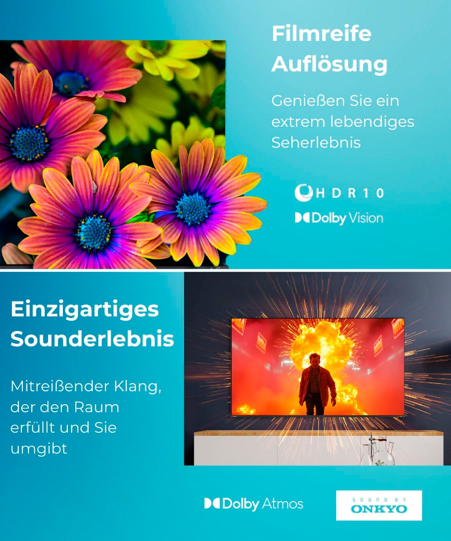 Toshiba QLED-Fernseher »65QV3F63DA«, 4K Ultra HD, Smart-TV