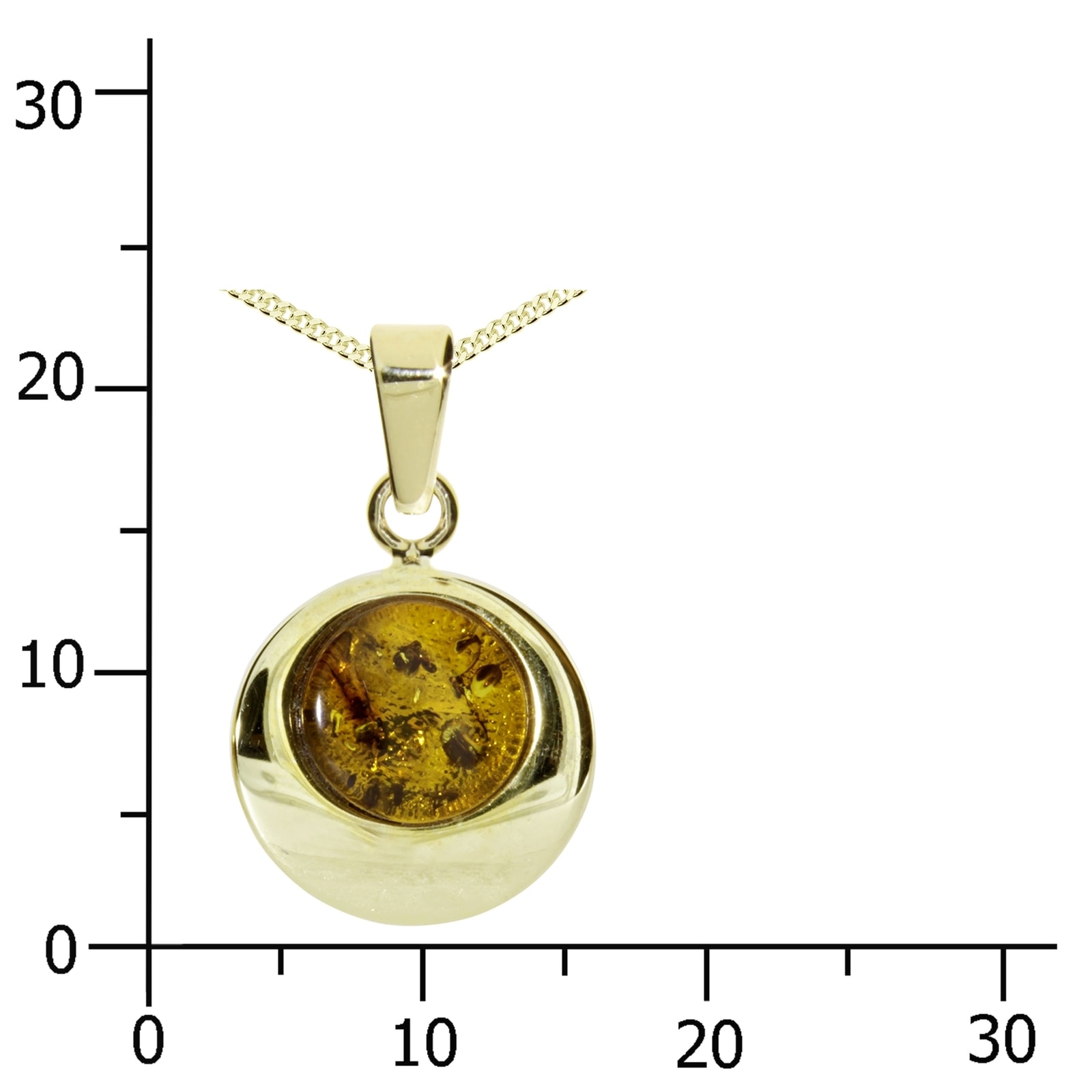 OSTSEE-SCHMUCK Kette mit Anhänger »Ostsee-Schmuck Kette mit Anhänger Alina 12 mm«