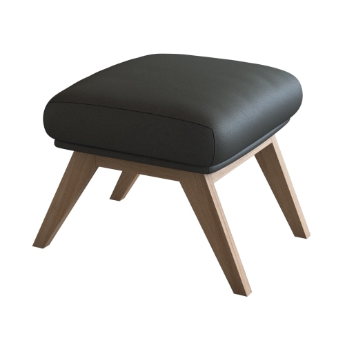 FLEXLUX "Adria" Fuß Eiche, Fußhocker für Ohrensessel günstig online kaufen