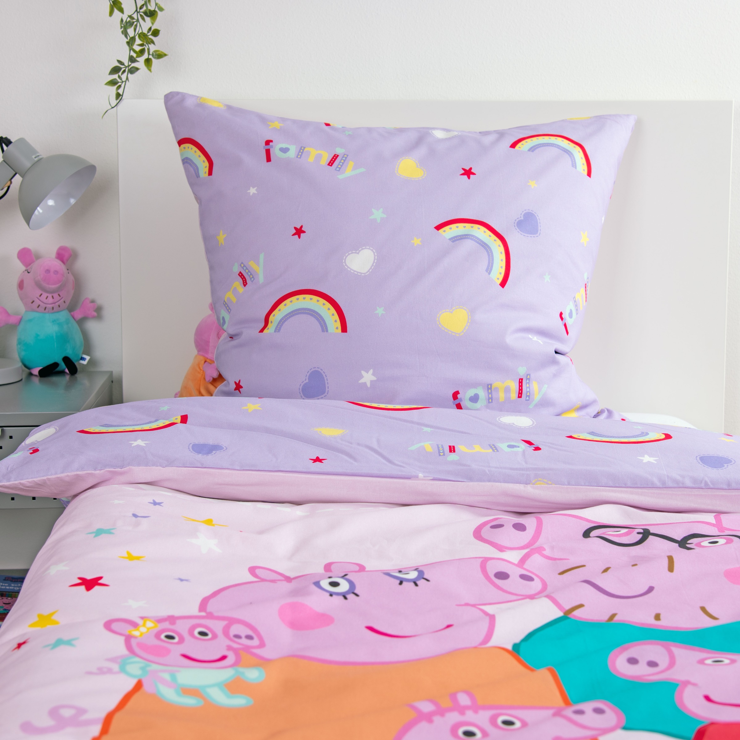 Peppa Pig Wendebettwäsche »Peppa Pig« 2 Stk. tlg. mit fröhlichem Design