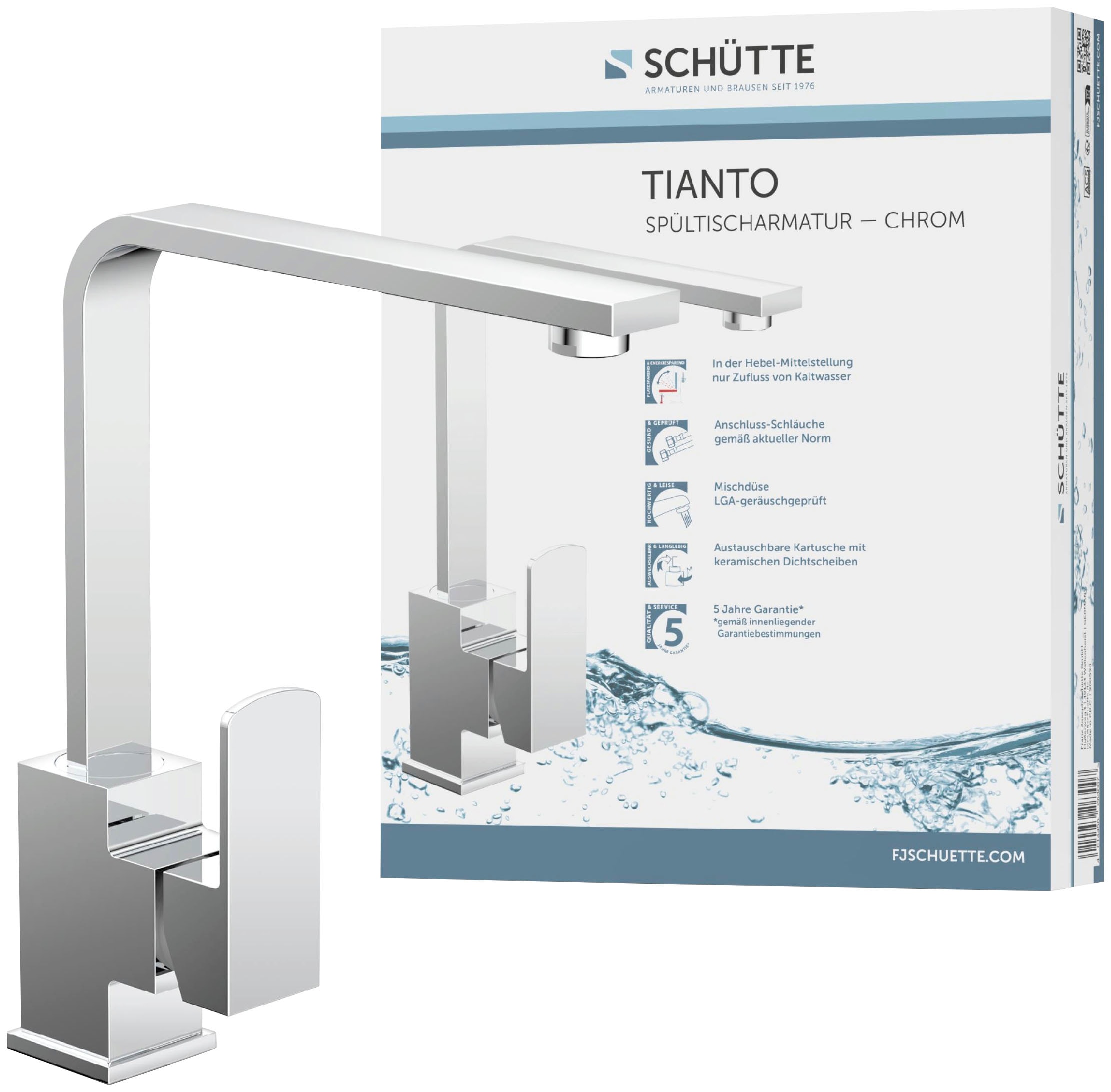 Schütte Spültischarmatur »Tianto«, 360° schwenkbarer Wasserhahn, Mischbatte günstig online kaufen