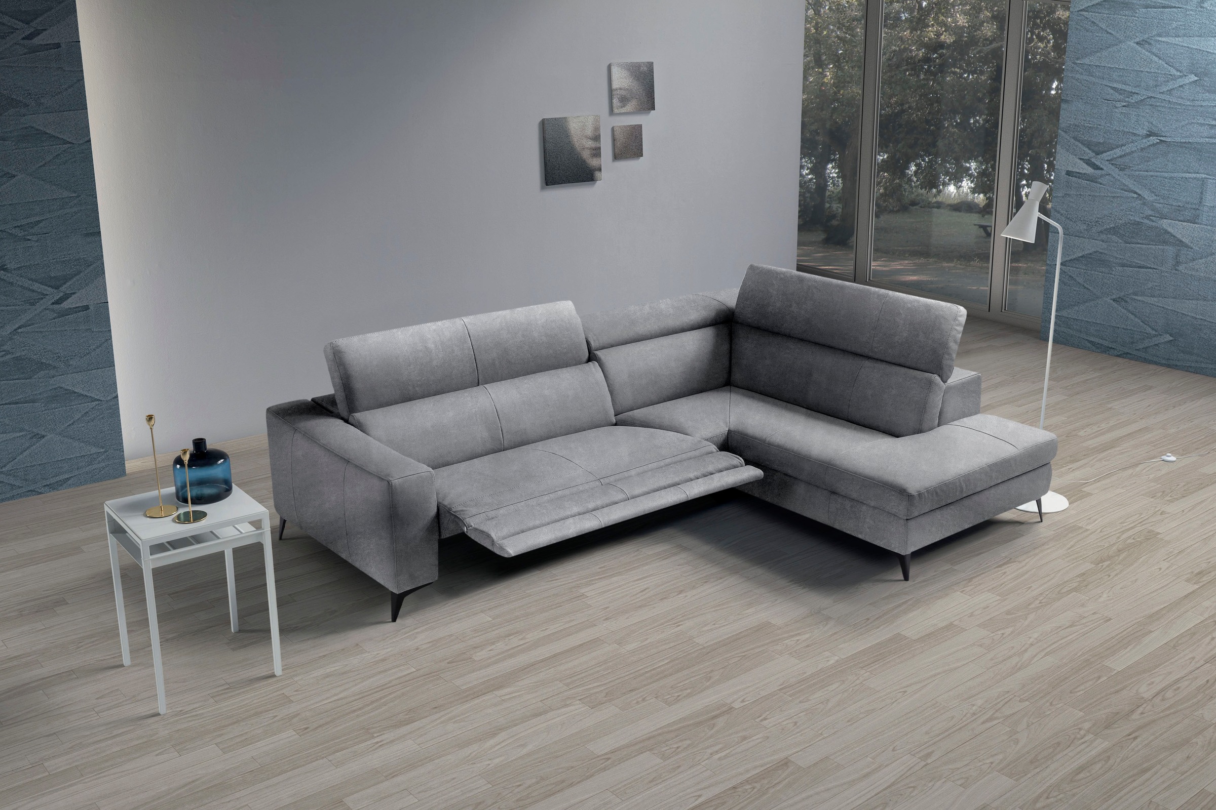 Egoitaliano Ecksofa »Edith, Designsofa mit hohem Sitzkomfort, L-Form« inkl. günstig online kaufen