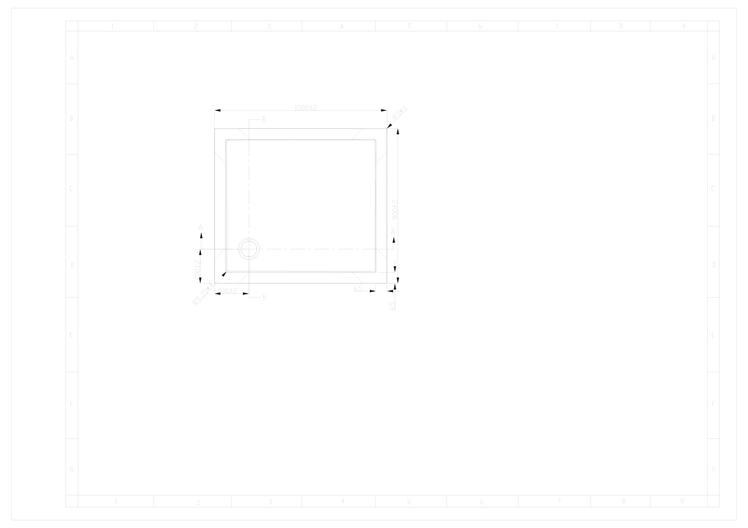 Sanotechnik Duschwanne »SMC«, eckig, BxT: 100 x 90 cm
