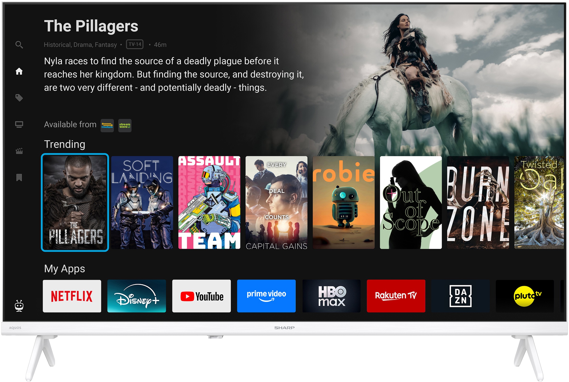 Sharp LED-Fernseher »1T-C32HEx« 80 cm/32 ″ HD ready Smart-TV