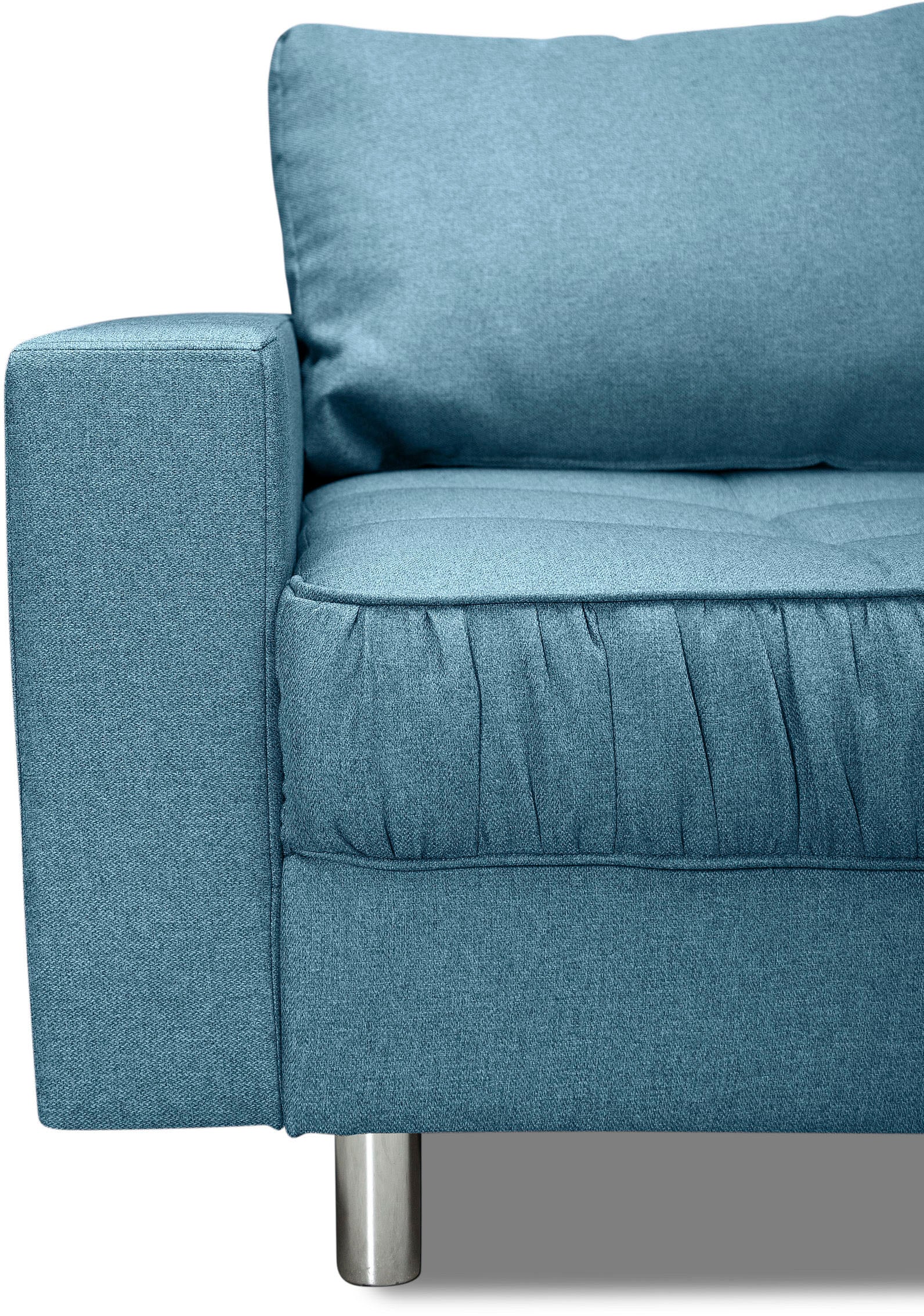 COLLECTION AB Ecksofa »Cannes L-Form«, mit Hocker, inkl. Schlaffunktion