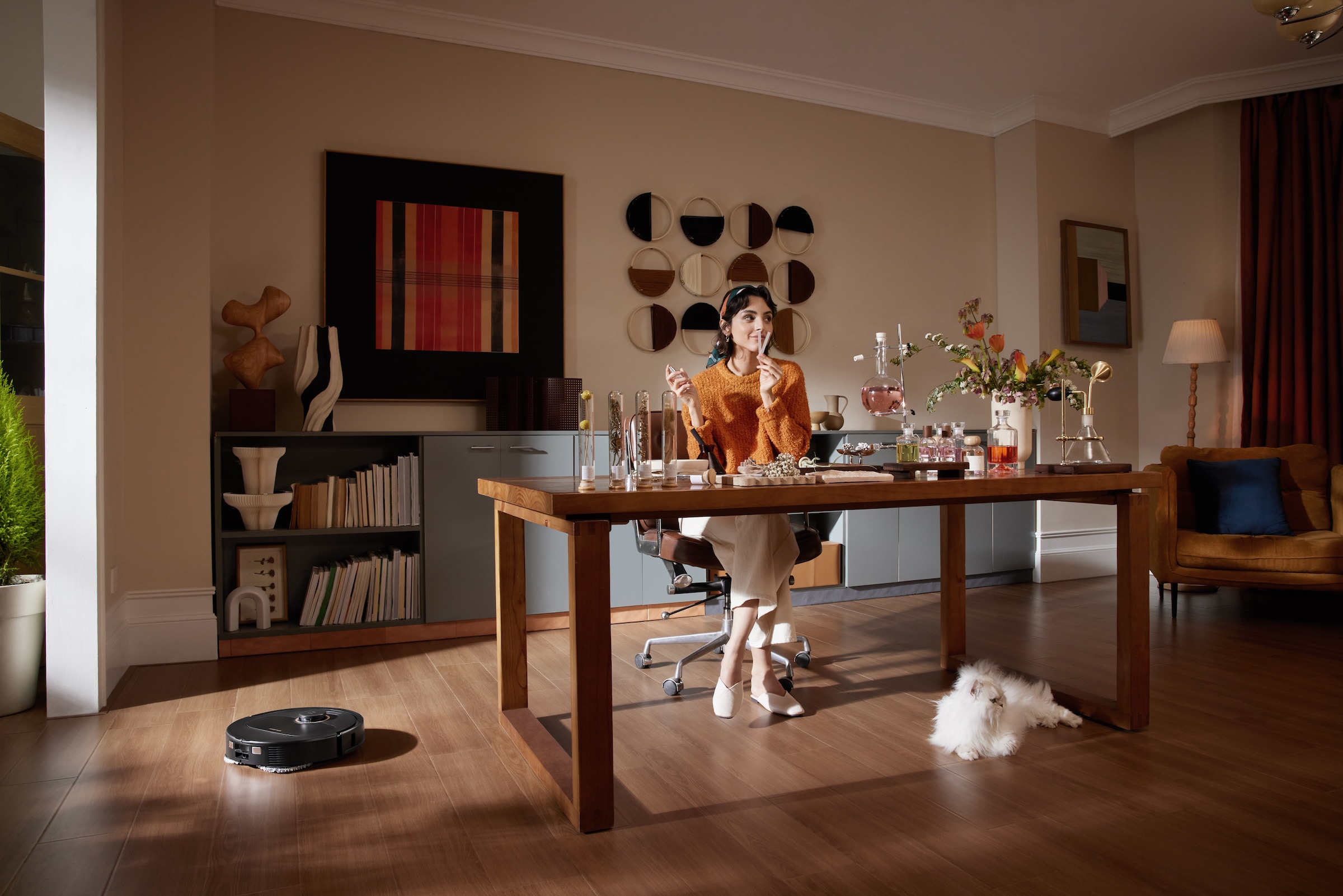 Roborock Saugroboter »Roborock Qrevo 5AE mit Wischfunktion, autom. Moppanhebung,« leistungsstarke 12.000 Pa Saugleistung, LDS-Navigationssystem,