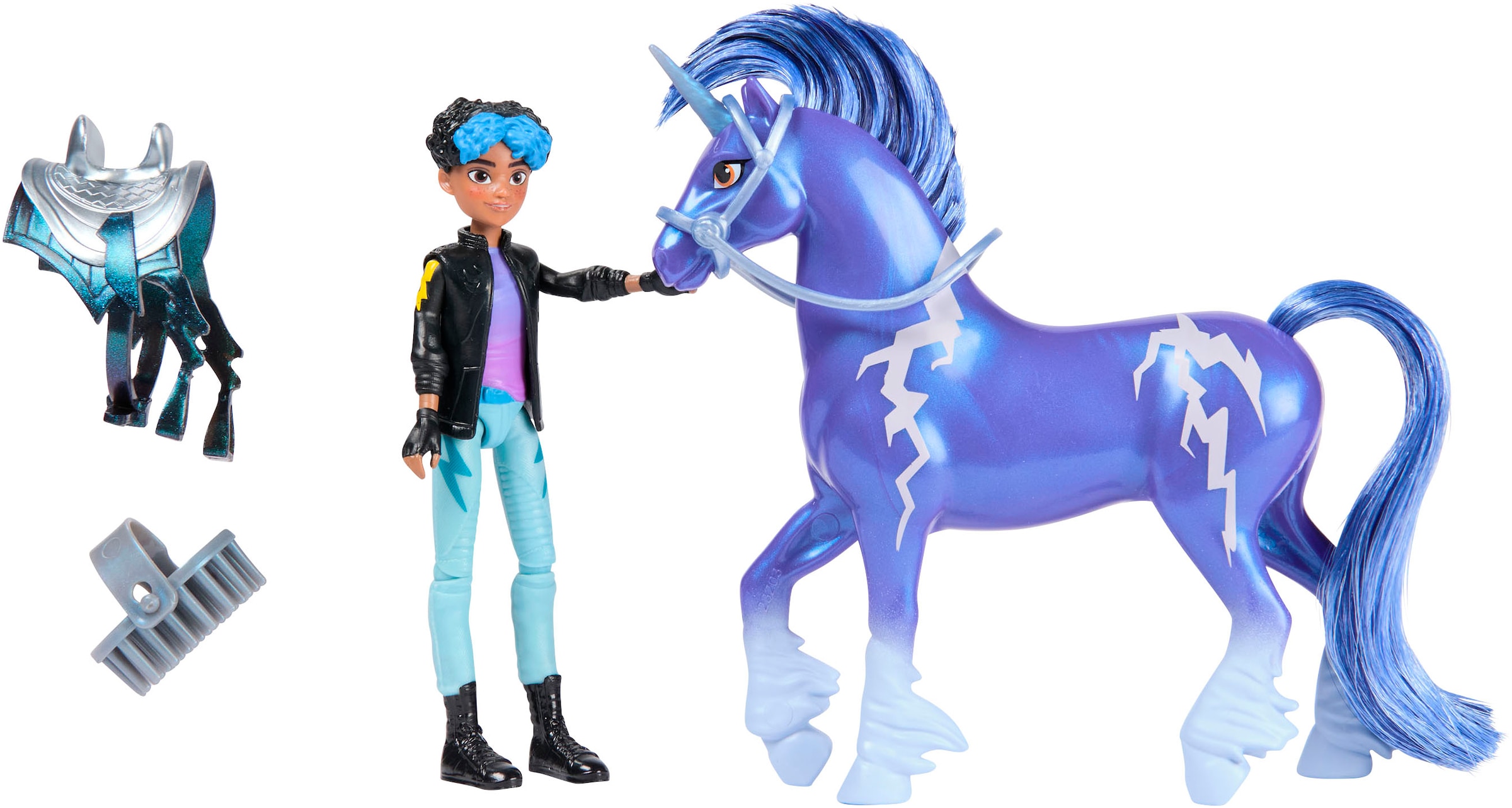 Spin Master Anziehpuppe »Unicorn Academy - Rory & Einhorn Storm«, mit echter Mähne