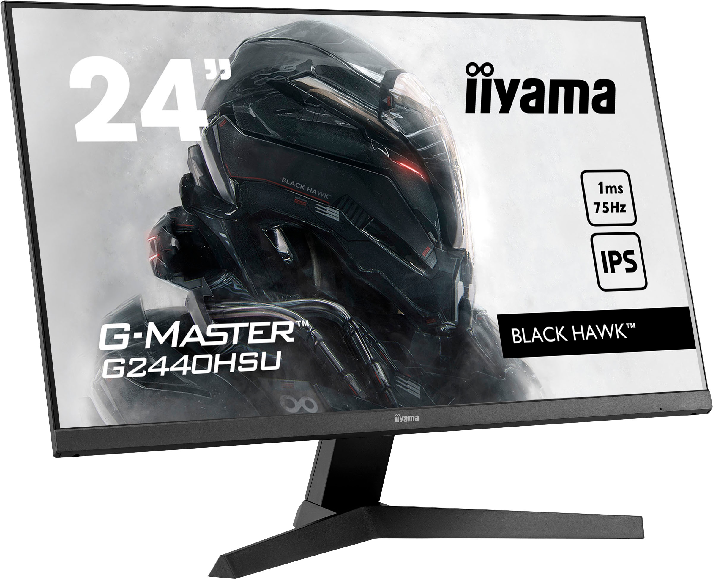 Iiyama Gaming-Monitor »G2440HSU-B1«, 61 cm/24 Zoll, 1920 x 1080 px, Full HD, 1 ms Reaktionszeit, 75 Hz