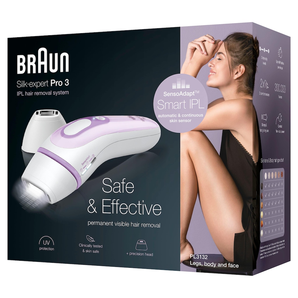 Braun IPL-Haarentferner »Silk·Expert Pro 3 PL3132«, 300.000 Lichtimpulse