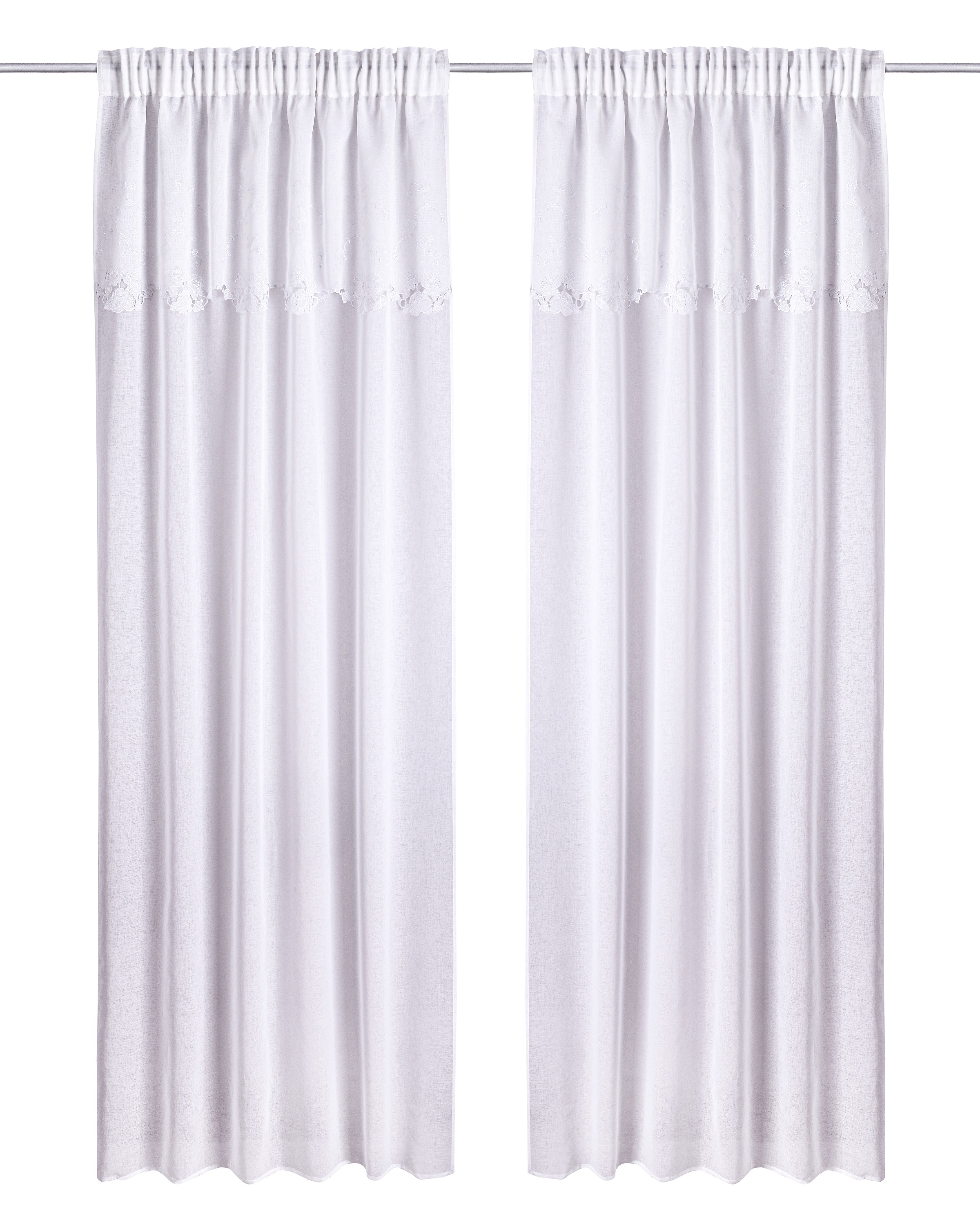 Home affaire Gardine »Riedbach« Multifunktionsband 1 Stk. tlg. mit floraler günstig online kaufen