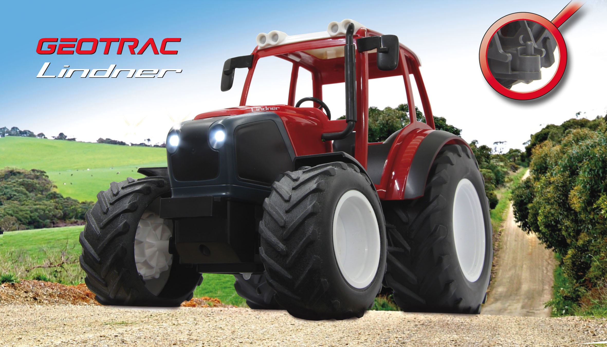 Jamara RC-Traktor »Lindner Geotrac, 1:16, 2,4GHz«, mit Licht und Sound