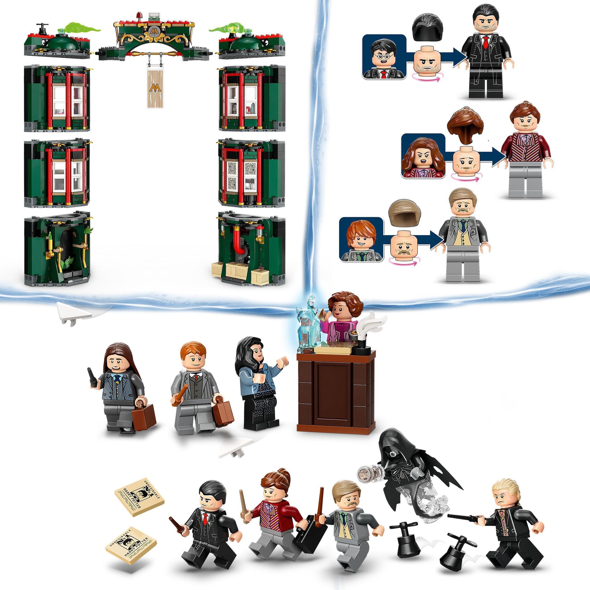 LEGO® Konstruktionsspielsteine »Zaubereiministerium (76403), LEGO® Harry Potter™«, (990 St.), Made in Europe
