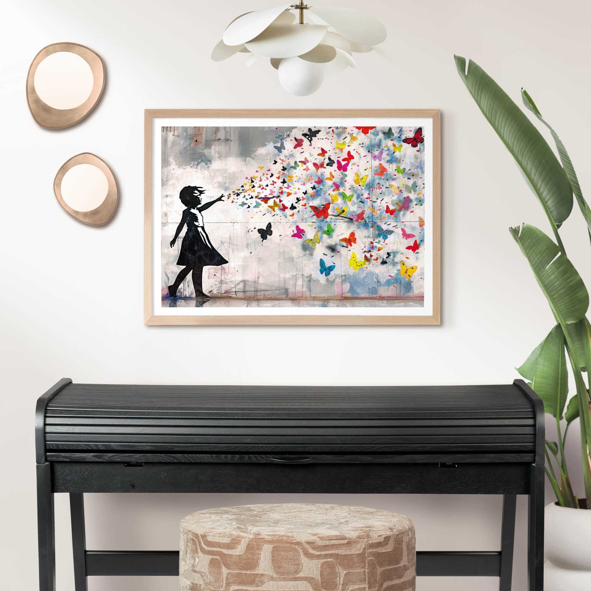 Reinders! Bilderrahmen »Poster 50x70 buche« 1 Stk. tlg. Wohnzimmer - Buche - MDF - Kein Thema - 53,5x73,5 cm